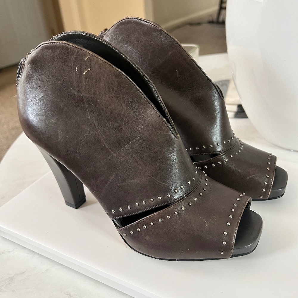 Charcoal Gray Shoe Booties